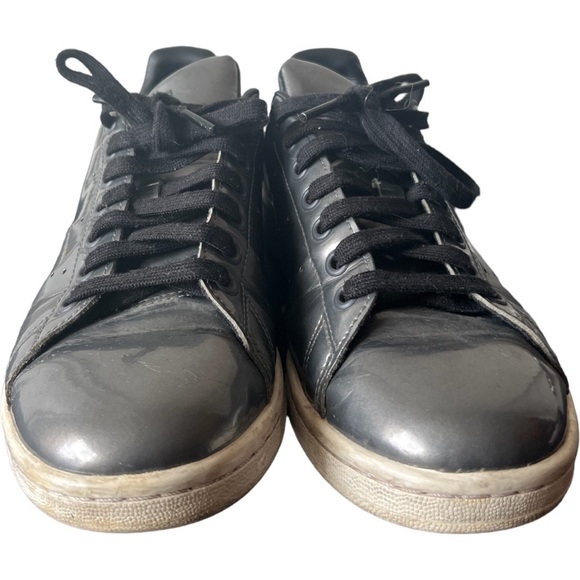 Adidas Originals Womans Black Stan Smith casual sneaker - Picture 3 of 6